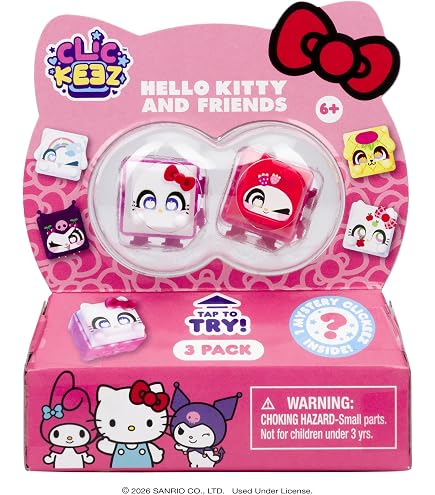 Amazon.com: Clickeez Series 1 Hello Kitty & Friends 7-Pack | 7